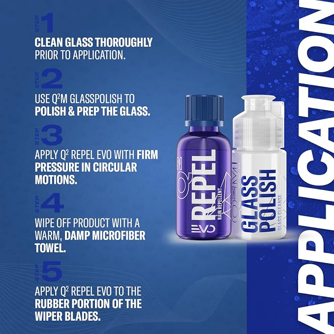 Gyeon View EVO Windshield Ceramic Glass Coating Hydrophobic Rain Repellent Auto Screen Sealant Improves Visibility Safety Self Cleaning Glass Protection with Long Lasting Durability