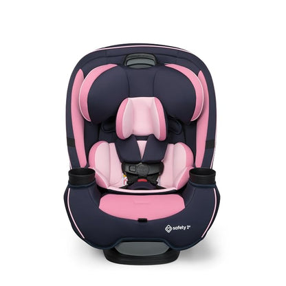 Safety 1st Grow and Go All-in-One Convertible Car Seat, Rear Facing, 5-40 lbs, Forward Facing (30–65 lbs), High Back Booster Seat 40-100 pounds, Vineyard Girl