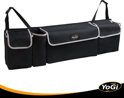 Trunk Organizer for Suv | Hanging Trunk Organizer, Cars Trunk Organizers | Waterproof, 4 Pocket Backseat Storage Solution | Easy Install, Durable and Versatile