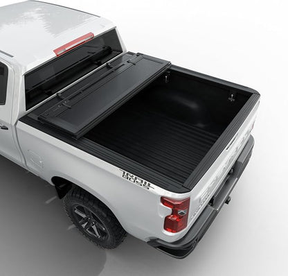 Toptiny Low Profile Flip Up Truck Bed Tonneau Cover Fits 2020-2026 Chevy/GMC Silverado/Sierra 2500/3500 HD New Body Style 6.9FT Bed (82.2")