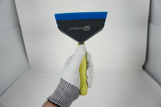RockRose Comfort Glide Window Wiper Squeegee Effortless Cleaning & Film Installation with Soft TPE Handle for Secure Grip on All Glass Surfaces 2pcs