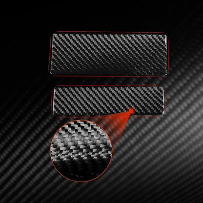 NVCNX Real Premium Carbon Fiber for Toyota 2nd Gen Tacoma Accessories 2005-2015 2006 2007 2008 2009 2010 2011 2012 2013 2014 Center Console Organizer Insert Mat Cover Interior Trim Sticker Decal 2PCs