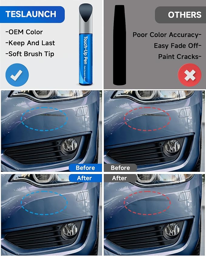 GA0/WA619D Northsky Blue Metallic Touch Up Paint Compatible with Chevrolet GMC Buick Cadillac Exact Match Touch Up Paint Car Scratch Repair