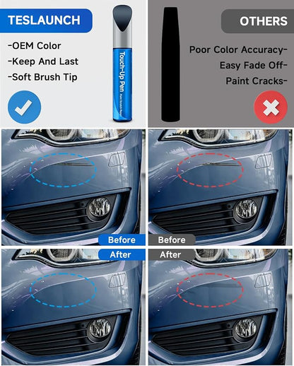 GA0/WA619D Northsky Blue Metallic Touch Up Paint Compatible with Chevrolet GMC Buick Cadillac Exact Match Touch Up Paint Car Scratch Repair