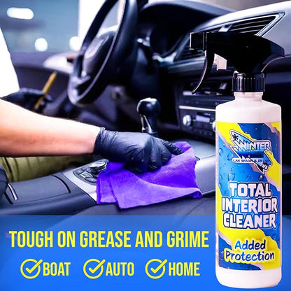 Winter White Premium Total Interior Cleaner with added Ceramic Protection, Safe for Use in Cars, Trucks, SUVs, Jeeps, Motorcycles, RVs & More, 16 fl oz (2)
