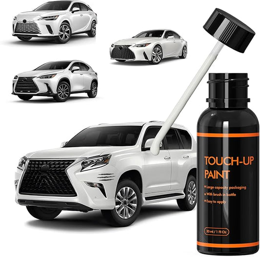 85 Eminent White Touch Up Paint for Lexus, DIY Car Paint Scratch Repair Kit, Automotive Paints, Quick & Easy Fix Scratch Repair for RX/NX/ES/GX/IS/LS/UX/RC/LX