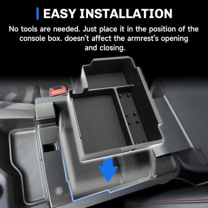 SXCY for 2025 2026 Ford Explorer Center Console Organizer Tray for 2025 2026 Ford Explorer Accessories Center Console Tray 2025 2026 Explorer Armrest Console Organizer Tray