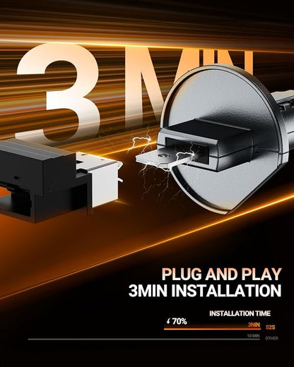 SEALIGHT H1 Light Bulbs 40000LM 6500K Cool White 1:1 Design 70000+ Lifespan, 3 Mins Installation, Headlight Eyebrows, Pack of 2