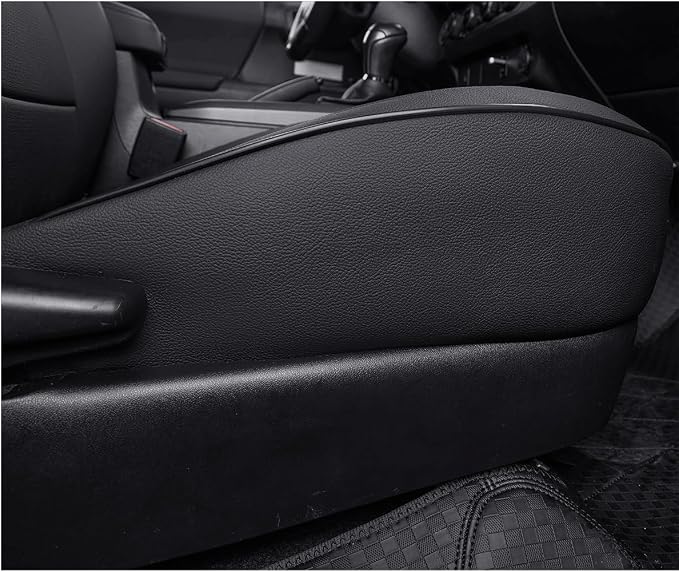 EKR Custom Fit Tacoma Rear Car Seat Covers for Toyota Tacoma (Petrol) 2024 2025 2026 Double cab SR/SR5/TRD Sport/TRD Off-Road/Limited - Second Row Only,Faux Leather(Black)