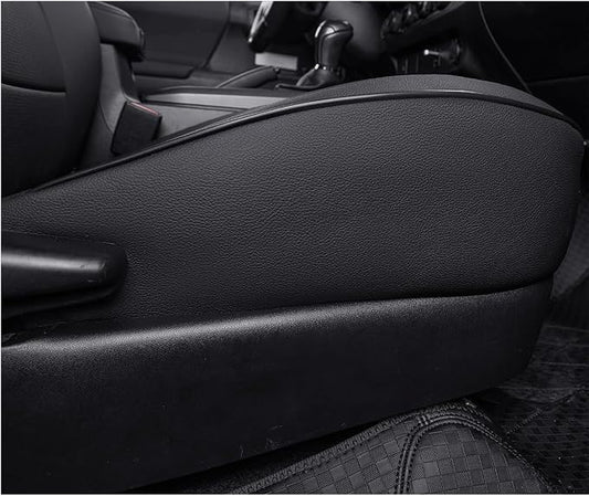 EKR Tacoma Seat Covers Custom Fit for Toyota Tacoma (Only for Hybrid) 2024 2025 2026 Double cab TRD Sport/TRD Off-Road/Limited/Trailhunter -Truck Seat Covers Full Set,Faux Leather(Black)