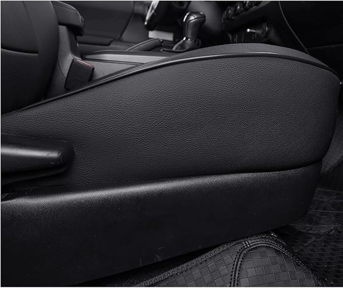 EKR Custom Fit Tacoma Car Seat Covers for Toyota Tacoma 2016 2017 2018 2019 2020 2021 2022 2023 Access Cab -Full Set,Faux Leather(Black)