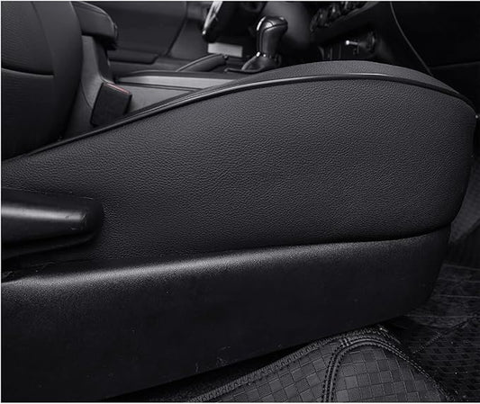EKR Custom Fit Tacoma Car Seat Covers for Toyota Tacoma 2016 2017 2018 2019 2020 2021 2022 2023 Access Cab -Full Set,Faux Leather(Black)