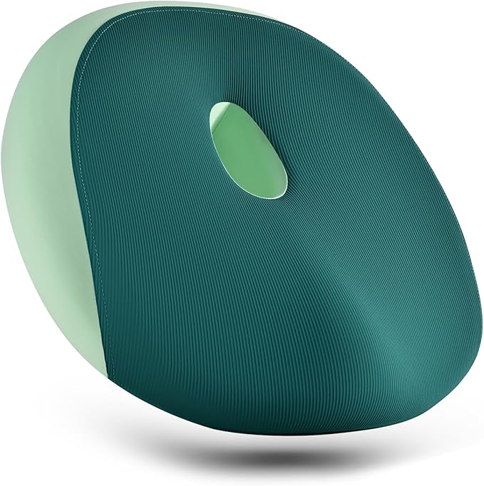 FLORICH Large Car Seat Cushion for Long Sitting, Ergonomic Memory Foam Driving Seat Cushion for Back & Sciatica Pain Relief, Non-Slip Washable Seat Cushion for Car, Driver, Office-Green