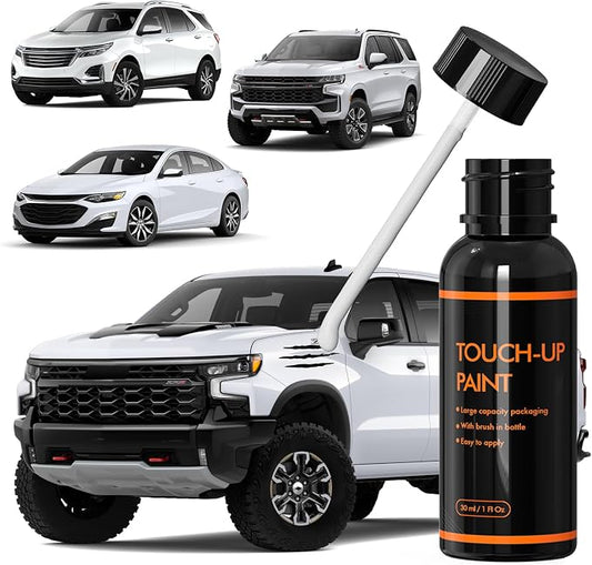 WA8624/GAZ/Summit White Touch Up Paint for Chevy, DIY Car Paint Scratch Repair Kit, Automotive Paints, Quick & Easy Fix Scratch Repair Compatible with Chevrolet/Silverado/Equinox/Malibu/Trax