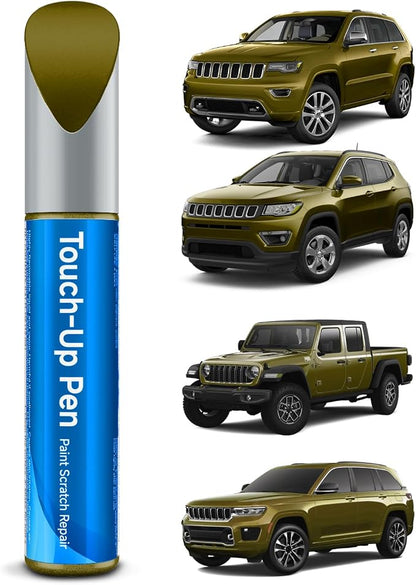Touch Up Paint Compatible with Jeep Exact Match Touch Up Paint Car Scratch Repair (Rescue Green Metallic(PJR/EJR))