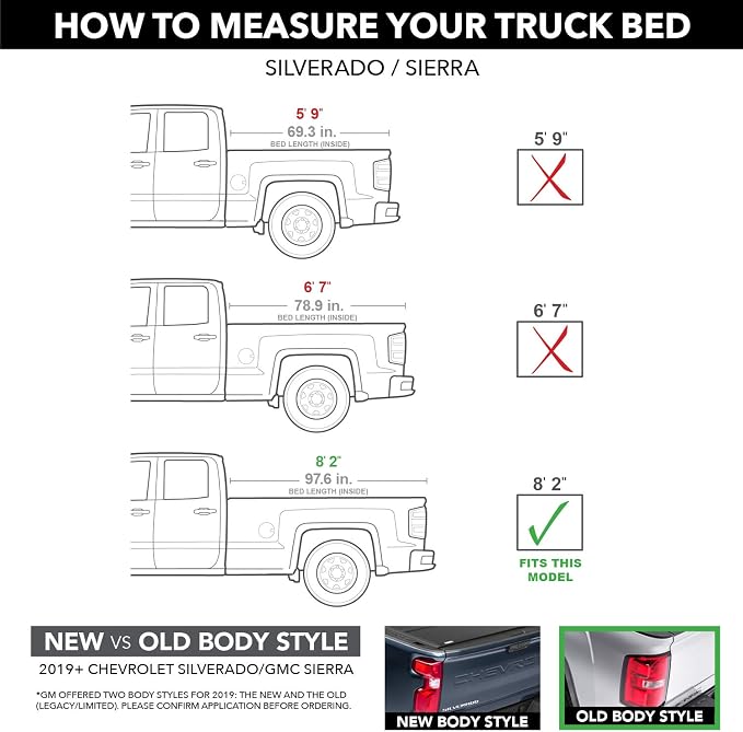 RealTruck BAK Revolver X4s Hard Rolling Truck Bed Tonneau Cover | 80122 | Fits 2014 - 2018, 19 Ltd/Lgcy Chevy/GMC Silverado/Sierra 8' 2" Bed (97.8")