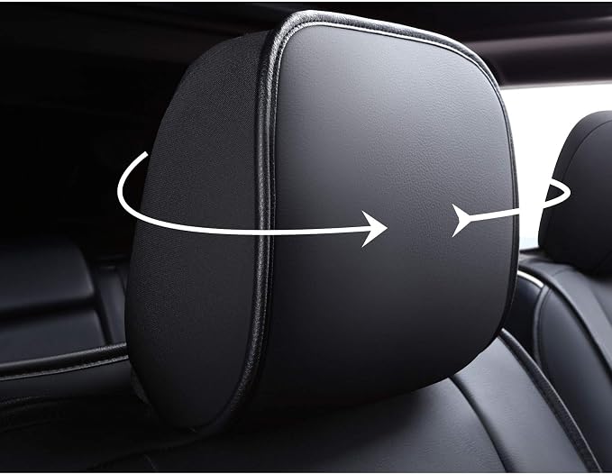 Huidasource Grand Cherokee Seat Covers, 2 Pieces Waterproof Leather Customized Car Seat Cushion Covers Protectors Compatible with Jeep Grand Cherokee 2011-2022 (2Pcs Front/Black)