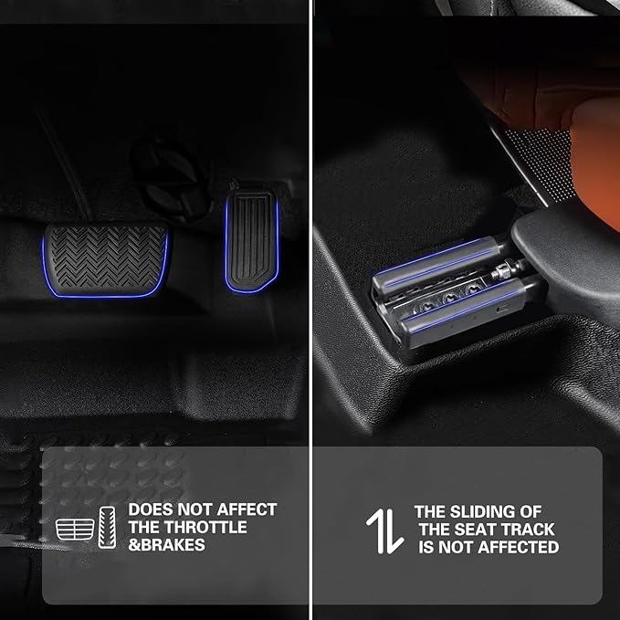 All Weather Floor Mats for 2016-2019 Chevrolet Cruze(No Fit 2016 Cruze Limited), Floor Mats Fits 1st & 2nd & Row, 3D Anti-Slip Waterproof TPE Rubber Protector Car Mats Full Set Liners
