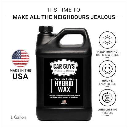 CAR GUYS Hybrid Spray Wax 1 Gallon Refill | Advanced Car Wax | Long Lasting and Easy To Use | Safe on All Surfaces | 1 Gallon (Sprayer Not Included)