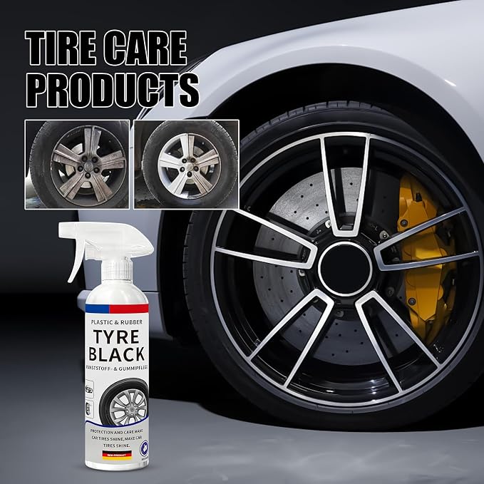 Car Tire Shine - Vehicle Tyre Cleaning Product - Automotive Wheel Protectant | for Trucks Sedans RVs SUVs Auto Enthusiasts Fleet Managers Vehicle Presentation Seasonal Maintenance