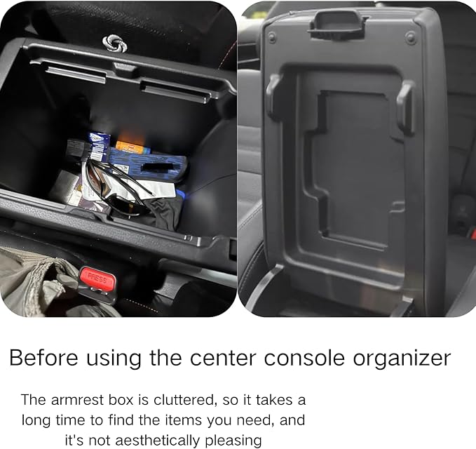 3PCS Center Console Organizer for Honda 2023 2024 2025 2026 CRV Accessories Middle Console Organizer CR-V Interior Armrest Insert Tray Hidden Storage Box Secret Compartment