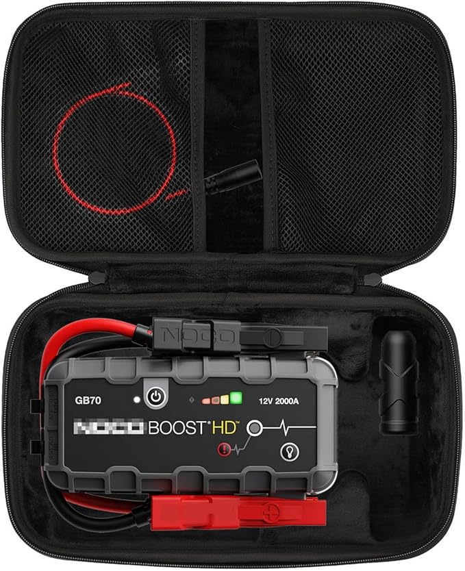 EVA Protection Case Compatible with NOCO Jump Starters - Boost HD GB70/Boost X GBX75 UltraSafe Lithium Jump Starter(CASE ONLY)