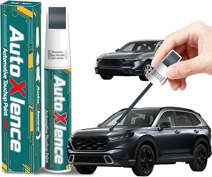 Meteorite Gray Metallic(NH-904M) Touch Up Paint Compatible with Honda Car Paint Pen Scratch Repair Automotive Scratch Remover Fix Exact Color Match