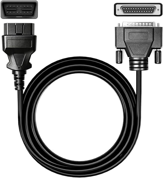 Main Cable Fit for INNOVA 3100 3110 3120 3130 3130C 3140 3150 3160 31703 31603 31403 5610 DB25 OBD2 Diagnostic Scanner, 16-PIN Male to 25-PIN Male OBD-II Test Connector Adapter - 5.1ft/155cm