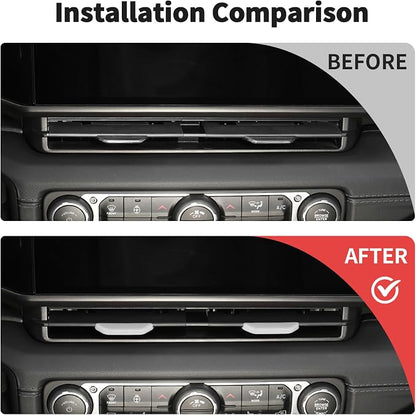 JWWY for Jeep JL Vent Air Outlet Adjustment Cover Trim Compatible with 2024-2025 Jeep Wrangler JL JLU Jeep Gladiator JT Interior Accessories 2pcs White