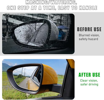 Ohleats Small Silicone Window Squeegee, Auto Windshield Water Blade Scraper, All-Purpose Water Squeegee Wiper for Mirror Home Cleaning, Car Accessories (Black)