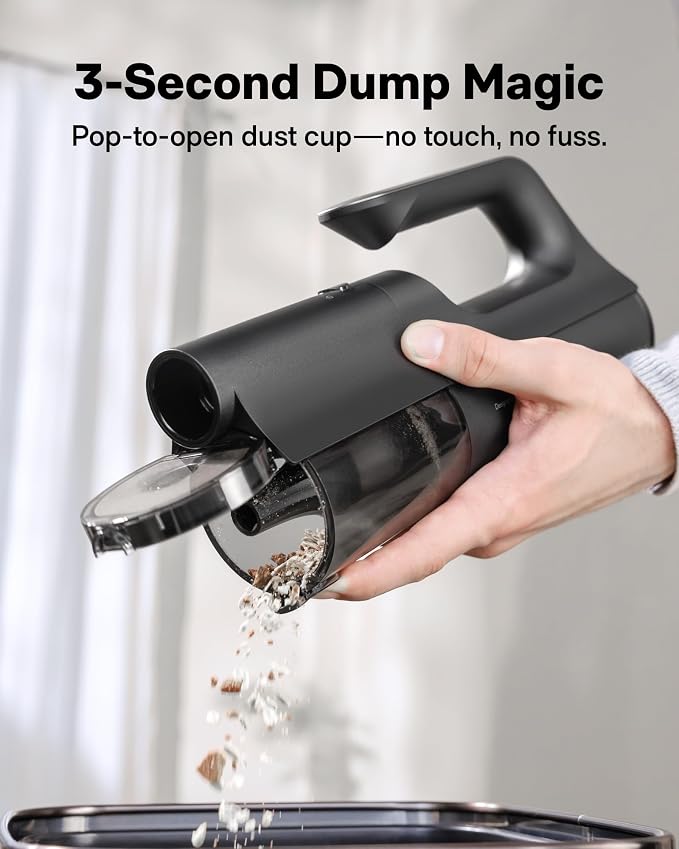 HOTO BlowVac™ Handheld Vacuum Cordless, Car Vacuum Cleaner with 23000Pa High Power, 3 Suction Modes, Electric Compressed Air Duster Blower for Car Interior, Home, Outdoor