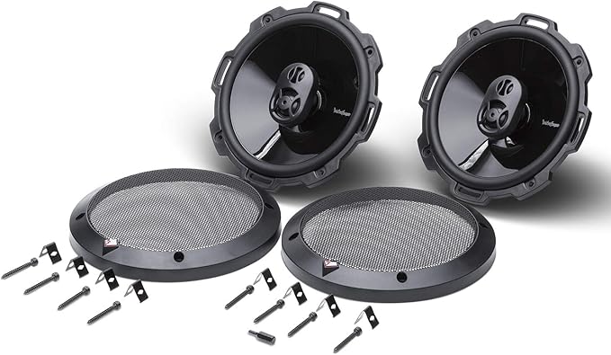 Rockford Fosgate P1675 Punch 6.75" 3-Way Coaxial Full-Range Speakers - Black (Pair)