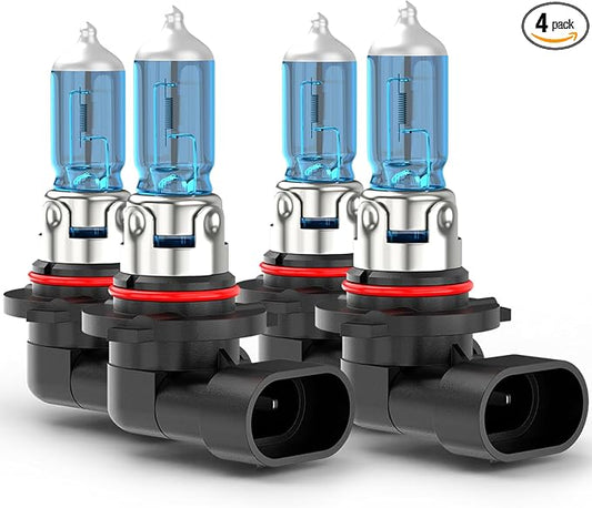 Halogen Headlight Bulbs Combo Compatible for Chevy Malibu High and Low Beams 2016 2017 2018, 5500K White Light, 300% Brightness, Plug n Play, 4-Pack