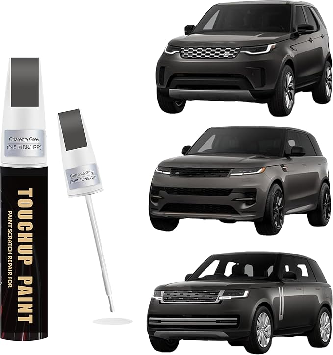 Charente Grey(2451/1DN/LRP) Car Paint Touch Up Pen Compatible with Landrover, 2-In-1 Color Accurate Touch Up Car Scratch Repair Paint Match Landrover Series Automotive Scratch Remover for Nicks & Chips Repair