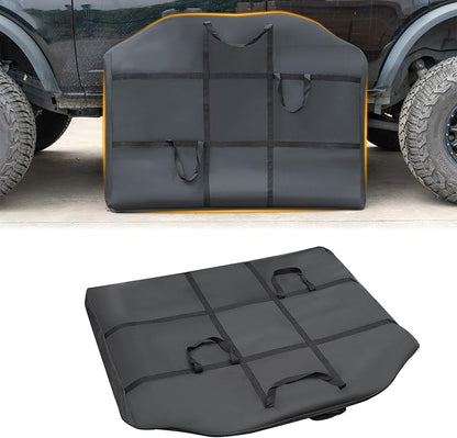 Freedom Panel Rear Hard Top Storage Bag with Handle Compatible with 2021-2025 Ford Bronco 2&4 Door, Heavy Duty 600D Oxford Fabric Car Top Panel Protector Bag,Rear Roof Panel Carrying Case Black