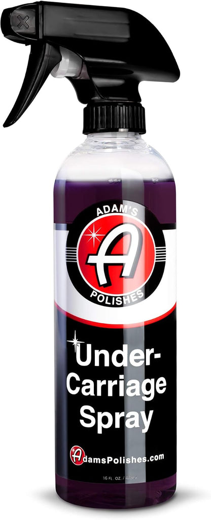 Adam’s Invisible Undercarriage Spray 16oz - SiO2 Infused Fender & Wheel Well Dressing, Satin Black Finish for Plastic, Rubber & Trim, Long Lasting Car Detailing Spray