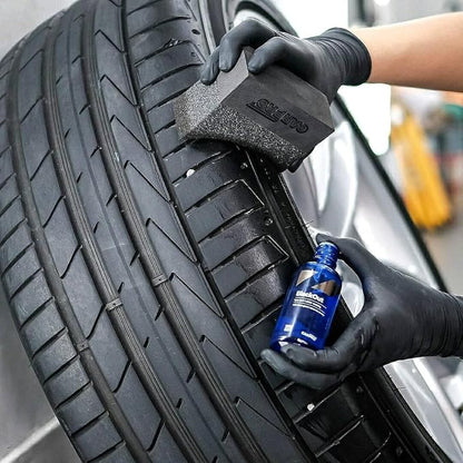 CARPRO CQUARTZ Blackout - Tire Coating and Dressing for Trim and Rubber, Polysiloxane and Durable on Unpainted Resin Materials (50mL)