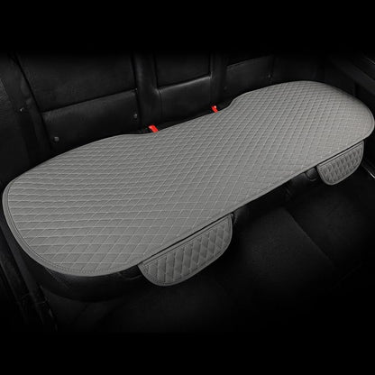 West Llama Pu Leather Car Seat Bottom Covers Protectors Include 1 Rear Bench Seat Cover Universal Fit 90% Vehicles,Gray