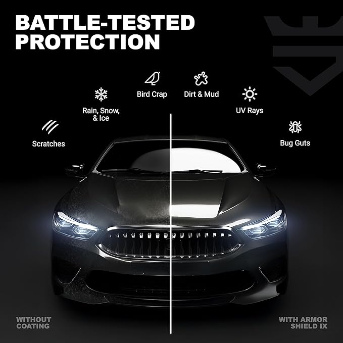 AvalonKing Armor Shield IX – DIY Ceramic Coating Kit for Cars – High Gloss, Hydrophobic & 2-Year Protection – Easy Home Application – Paint, Glass, Rims & Trim – 30ml