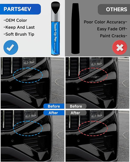 Touch Up Paint Compatible with Kia Exact Match Touch Up Paint Car Scratch Repair (Fusion Black（FSB）)