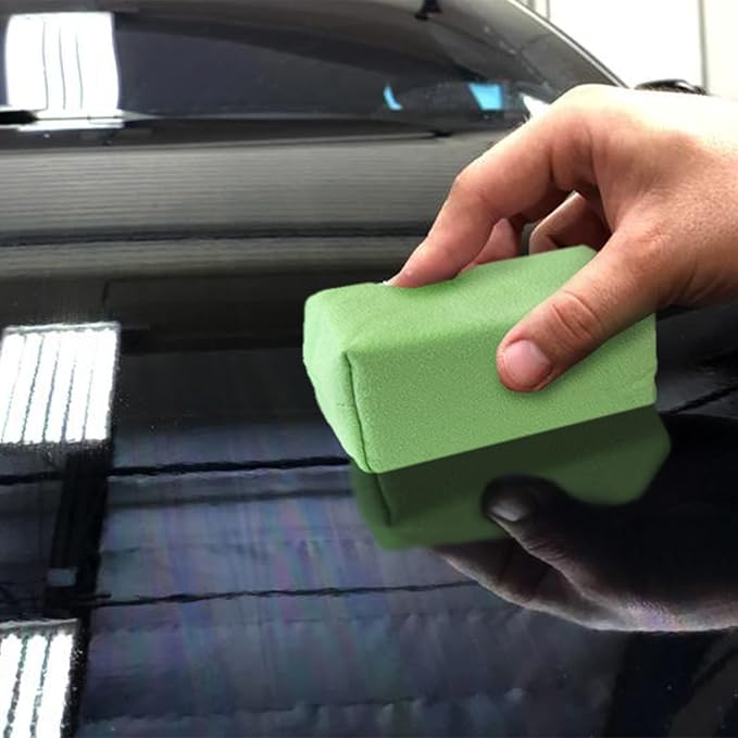 Detailer's Preference Suede Scratch-Free & Streak-Free Microfiber Coating Applicators, Minimal Absorption to Save Wax & Coatings with Hidden Stitching & Ergonomic Design, Green, 10-Pack