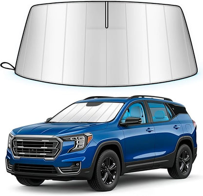 Windshield Sun Shade for GMC Terrain 2018-2026, Custom Fit Folding Design Car Front Window Sunshade Sun Visor Shield Accessories for Interior Protector, Blocks UV Rays & Heat