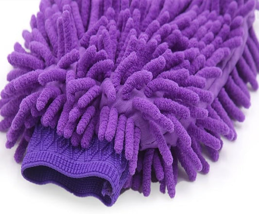 uxcell Premium Microfiber Car Wash Washing Mitt with High Density Ultra-Soft Wash Glove for Car Cleaning
