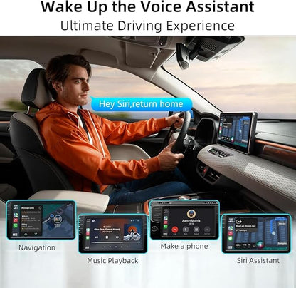 Android Auto Wireless Adapter and Wireless Carplay Adapter 2024 Upgrade,Plug & Play Apple Carplay Dongle Converts Factory Wired to Wireless CarPlay Adapter for iPhone with USB-A to USB-C/USB-A Cable