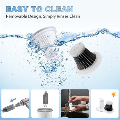 Cordless Handheld Car Vacuum, 22000PA Strong Suction Mini Vacuum, 100000 RPM Brushless Motor, 4-in-1 Portable Vacuum for Car Detailing, Pet Hair, Home, Office, Sofa, Carpet, Stairs, Couch
