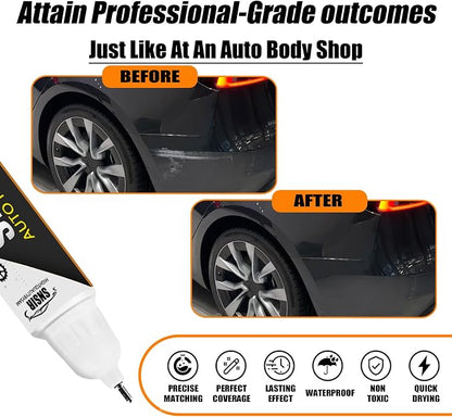 Car Touch up Paint(Stealth Grey(PN01)) Compatible with Tesla Model Y/3/X/S, Car Paint Pen Scratch Repair Two-In-One Touch Up Paint, Premium Car Scratch Remover for Deep Scratches