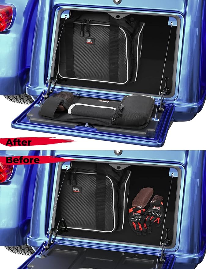 KEMIMOTO Trunk Lid Organizer Compatible with Tri Glide Freewheeler Accessories Trike models Trunk Travel-Paks Door Organizer Travelling Storage 2009-2024 2025
