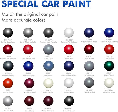 NH737M Polished Metal Touch Up Paint Compatible With Honda Cars, DIY Car Paint Scratch Repair Kit, Automotive Paints, Quick & Easy Fix Scratch Repair for Civic/CRV/Odyssey/Pilot/Fit/Crosstour