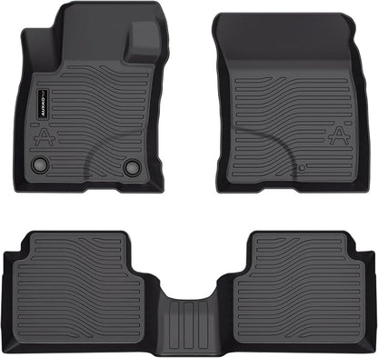 Auxko All Weather Floor Mats for Ford Maverick Gasoline 2022-2025 2026 & Bronco Sport 2021-2026 TPE Liners Maverick Bronco Sport Accessories Set All Season Odorless Anti-Slip Floor Mats