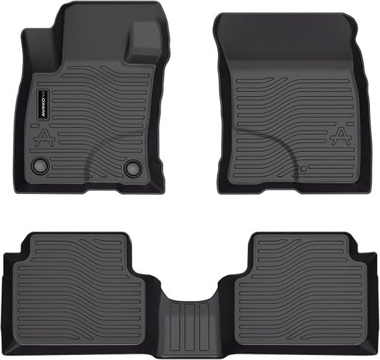 Auxko All Weather Floor Mats for Ford Maverick Gasoline 2022-2025 2026 & Bronco Sport 2021-2026 TPE Liners Maverick Bronco Sport Accessories Set All Season Odorless Anti-Slip Floor Mats